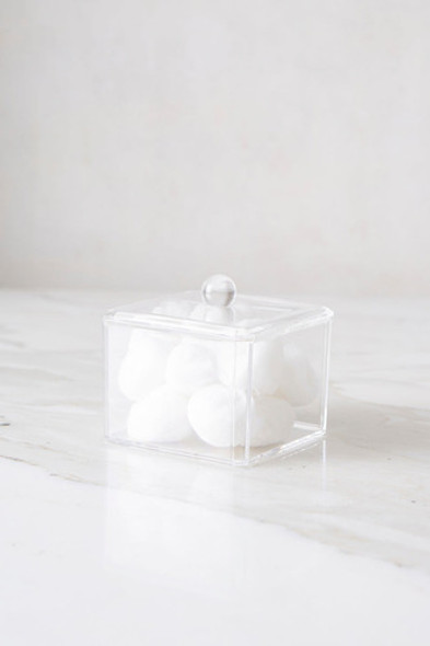 Organizador De Maquillaje Acrílico Algodón Binah Deco 9cm 1