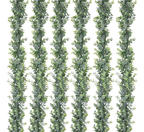 Dearhouse Paquete 6 Guirnaldas Eucalipto Sintético, Hojas 6 0