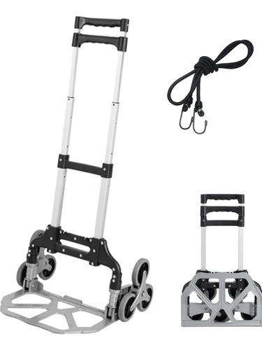 Carro Plegable Aluminio Reforzado 110kg Cable Tensor 0