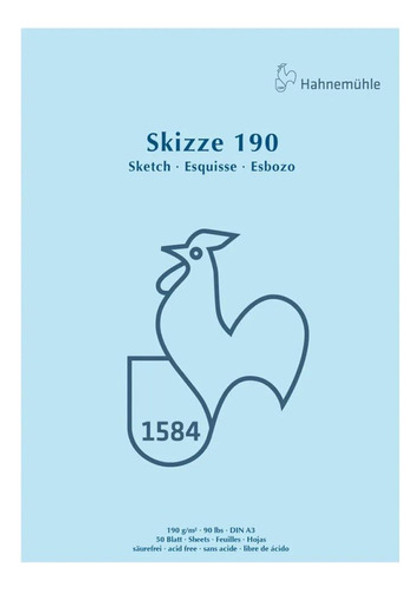 Bloco Hahnemuhle Skizze 190g 50 Fls A3 0