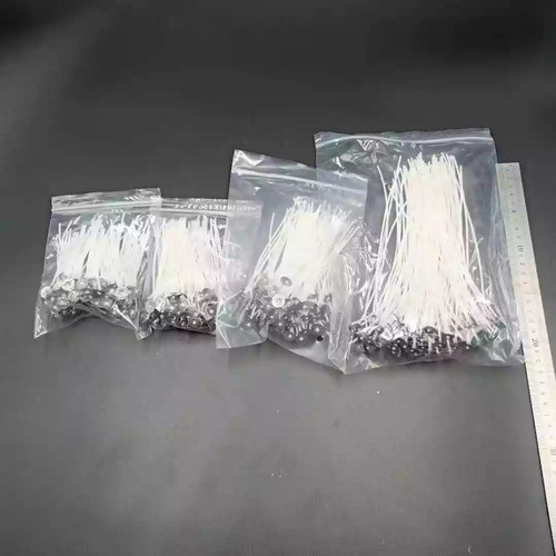 Pabilos Encerados 8,5cm Packx30 C/chapita Para Velas De Soja 1