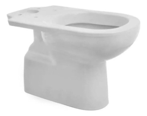 Inodoro Largo Cuadrado Deca Vogue Plus Blanco Recto Moderno 0