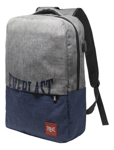 Mochila Everlast Laptop Jasper Grey/blue 0