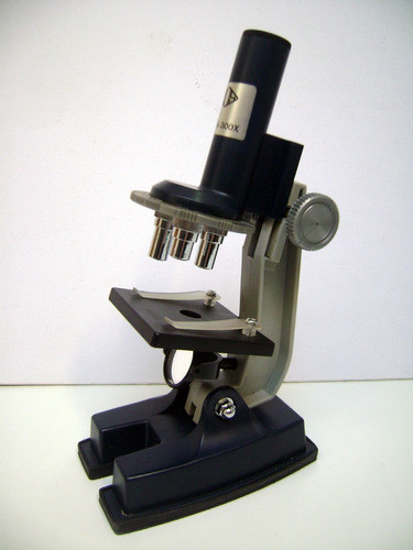 Viejo Microscopio Didactico Infantil Study Adorno Deco Boedo 0
