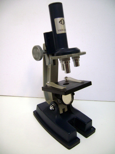 Viejo Microscopio Didactico Infantil Study Adorno Deco Boedo 1