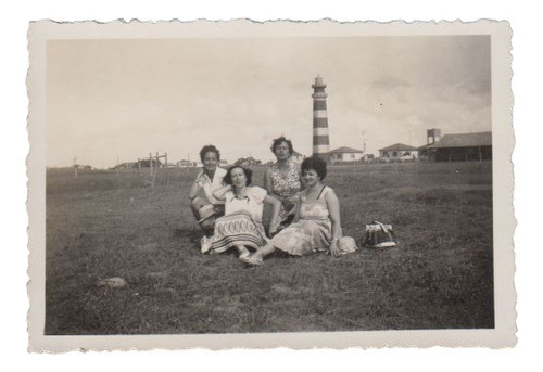 1953 Fotografia Real Con Vista Del Faro De La Barra Del Chuy 0