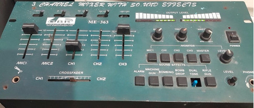 Mixer Gbr Me-363 3 Canales 2 Mic No Hago Envios 1