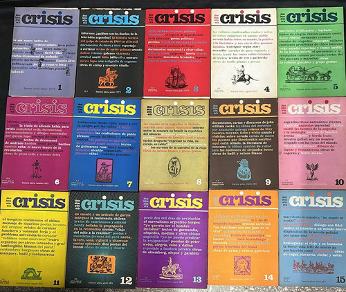 Lote Revista Crisis Del 1 Al 15 Años 1973-1974 0