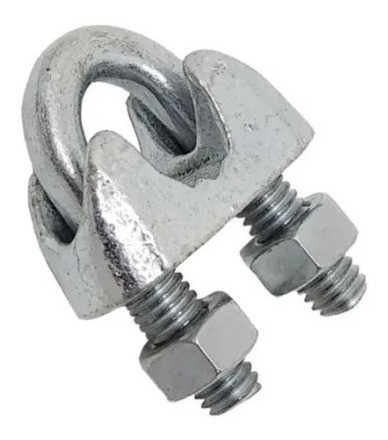 Grampa Prensacable Acero 3/8' Galvanizadas Reforzadas X 10 0