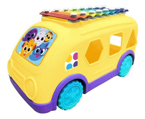 Brinquedo Didatico Onibus Xilofone Bolofofos - Yestoys 0