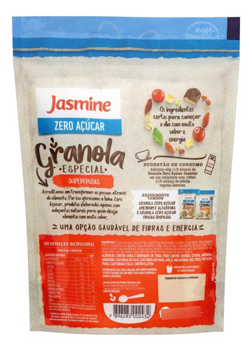 Kit C/ 4 Zero Açúcar Granola Superfrutas - 250g 1