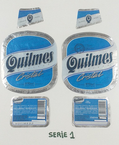 Quilmes Cristal 18 Juegos Etiquetas Diferentes 2011-16 (576) 0