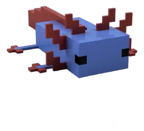 Minecraft Axolotl Ajolote Muñeco 3d 0
