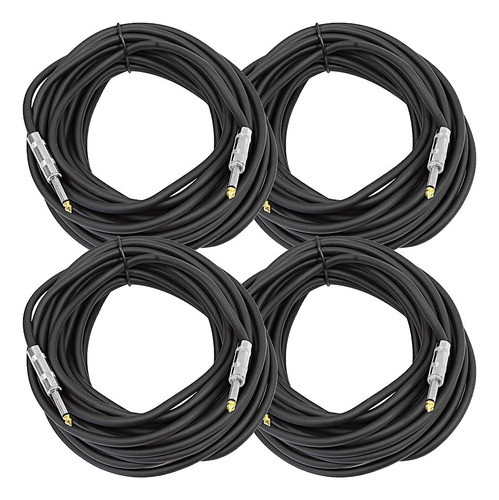 Seismic Audio - Fs35_4pack - Paquete De 4 De 35 Pies 1/4  A 0