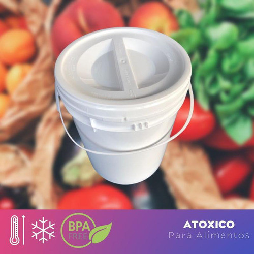 Balde Plast 12l Tampa Rosca P Bolacha 1