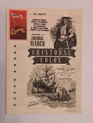 Antiguo Folleto De Cine Gran Teatro Opera 1952 1