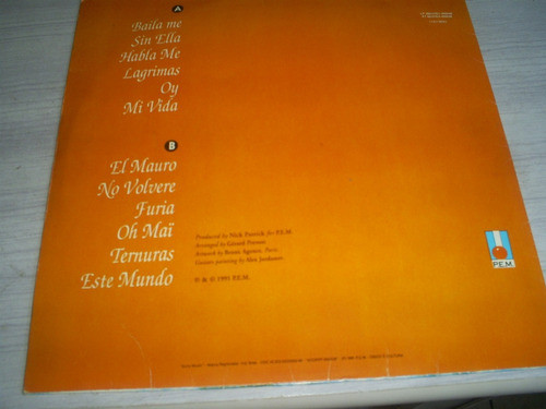 Lp Gipsy Kings-este Mundo 1991 C/;encarte 1