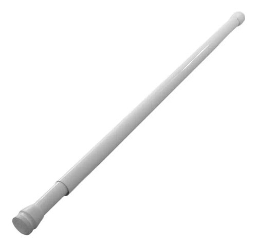 Suporte Cortina De Box Banheiro 90 A 140cm Extensível Branco 0