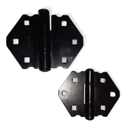Bisagra Aplicar Tranquera Doble Atornillar 96x55mm 5mm 1