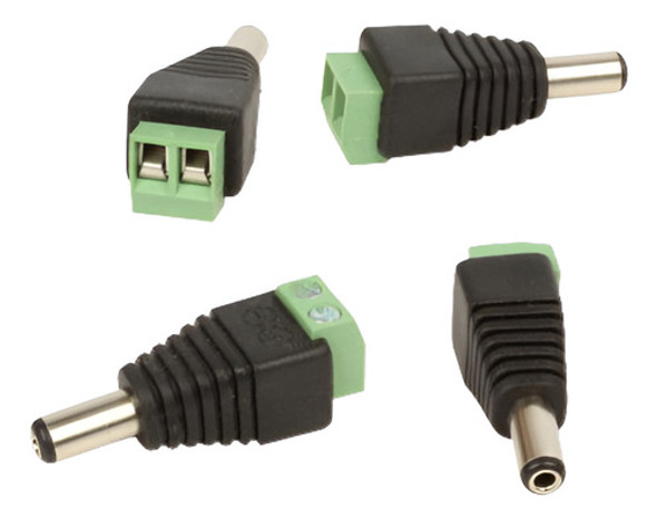 Conectores De Jack De Poder Masculino De 500pcs 2.1x5.5mm Dc 0