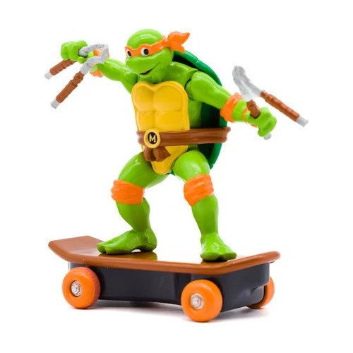 Tortugas Ninja Luchador En Patineta Pull Back Original 0