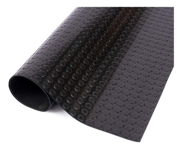 Piso De Goma 3mm X M2 Tipo Moneda Negro 0