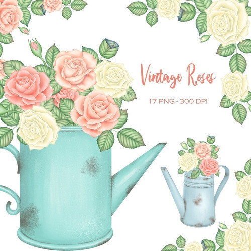 Cliparts Imagenes Png Regadera Flores Acuarela Is43 0