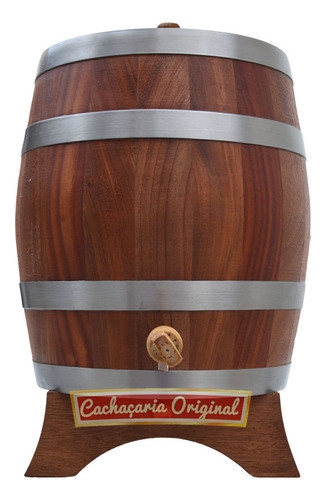 Barril Corote Tonel Pipa Pipote Pinga Cabreúva Vertical 6l 0