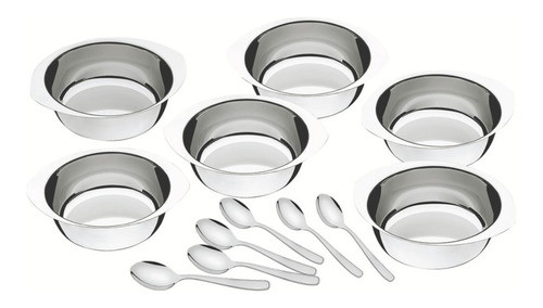 Kit Para Sobremesa Service 12 Peças Em Aço Inox Tramontina 0