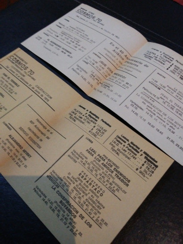 Programas Cine Cosmos 70 Año 1978 Y 1980 1