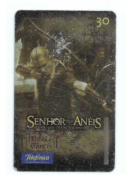 Cartão Telefônico Senhor Dos Anéis - Telefônica - Bo35 0