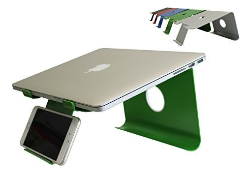 Soporte Para Computador Portátil Y Celular Diizign (verde) 0