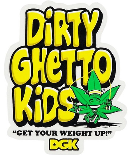 1 Sticker Dgk Get Your Weight Up Adesivo De Skate Importado 0