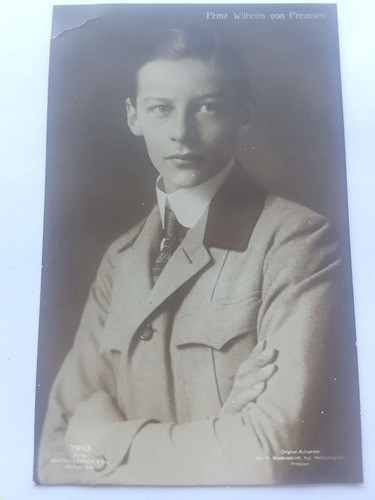 Alemania Postal Ww1 Principe Wilhelm Von Preussen Realeza 0