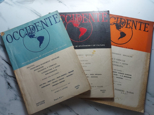 Antiguo Libro Occidente. Lote De 3 Revistas. 52793 0