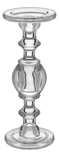 Castiçal Porta Velas De Vidro 30x11cm Para Enfeite Casa Lar 0