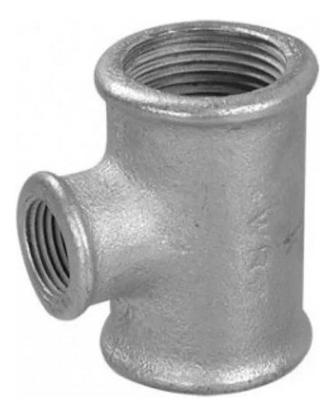 Tee Reducción Hierro Galvanizada Rosca Hembra 4 X 2 0