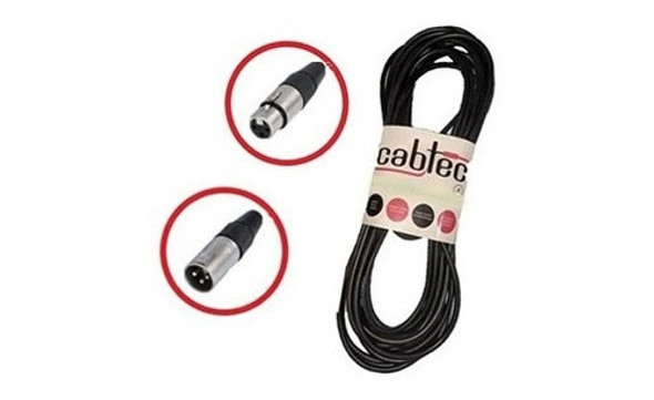 Cable Xlr Canon De 1 Metro Cab-tec Neutrik Audio Sonido 0