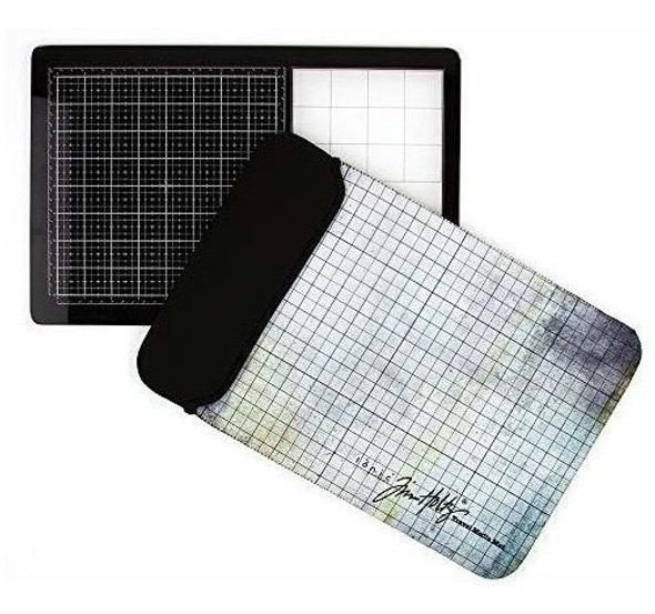 Tonic Studios 2633e Tim Holtz Travel Glass Media Mat 10.25 0