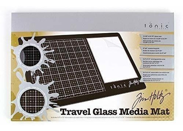 Tonic Studios 2633e Tim Holtz Travel Glass Media Mat 10.25 1