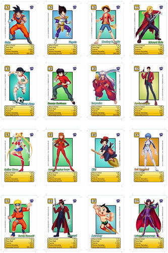 Cartas Dragon Ball Pokemon Caballero Zodiaco Naruto Mazinger 0