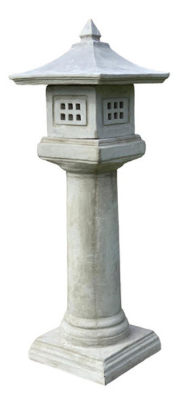 Farol Chino Grande Kalix Hormigón Incluye Obsequio Exterior 0