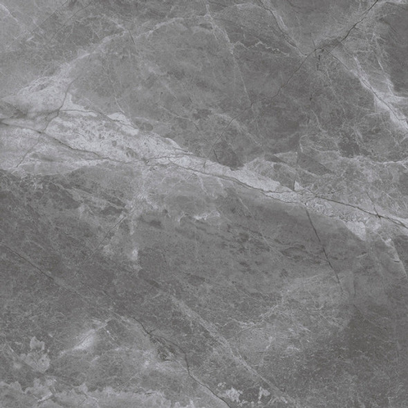 Porcelanato Fuji Grafite 73x73 Polido Marmorizado Cinza 0