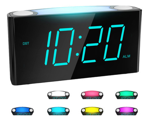 Reloj Despertador Digital Rocam Para Habitaciones: Pantalla 0