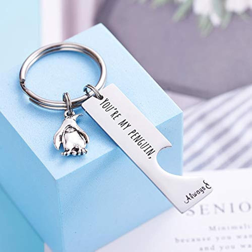 Llavero Para Mujer Con Texto En Inglés Eres Mi Pingüino Enco 1