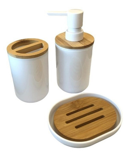 Accesorios Para Baño Set Kit Jabonera Portacepillo Dispenser 0
