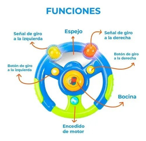 Volante Juguete Didactico Carrera Auto Sonido Musical Niño 1