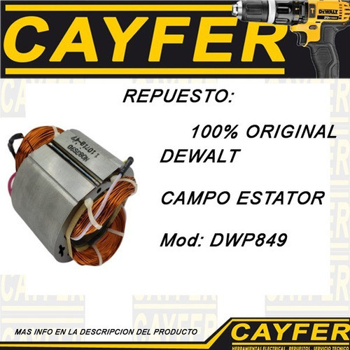 Campo Estator Repuesto Dewalt Pulidora Dwp849 Original 1