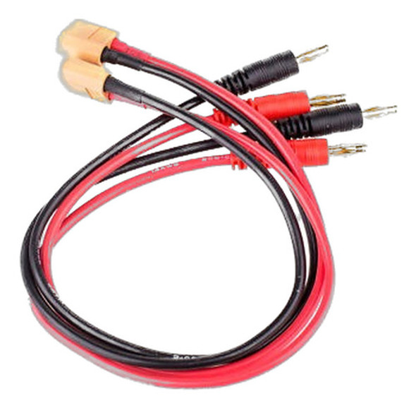 2pcs 14awg Xt60 Macho 4mm Banana Conector Enchufe Adaptador 0