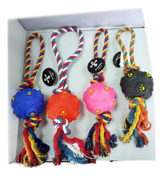 Juguete Perros Mascotas Cuerda Con Pelota Dispensadora 8 Cm 0 Juguete Perros Mascotas Cuerda Con Pelota Dispensadora 8 Cm 0